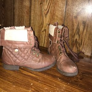 Brown Ankle boots. Gently used with few toe scuffs